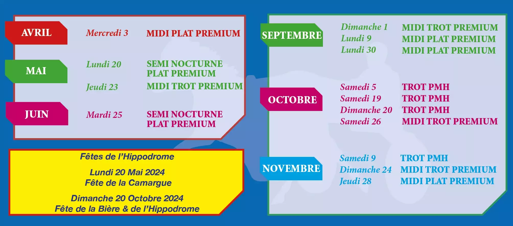 Hippodrome Salon de Provence Calendrier